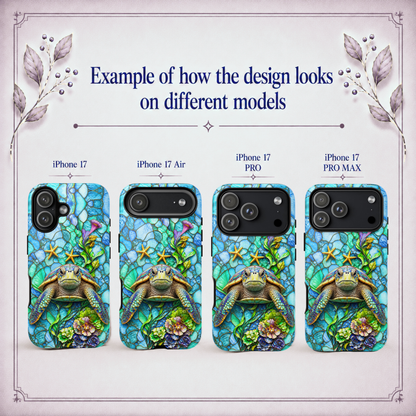 Sea Turtle Stained Glass Case